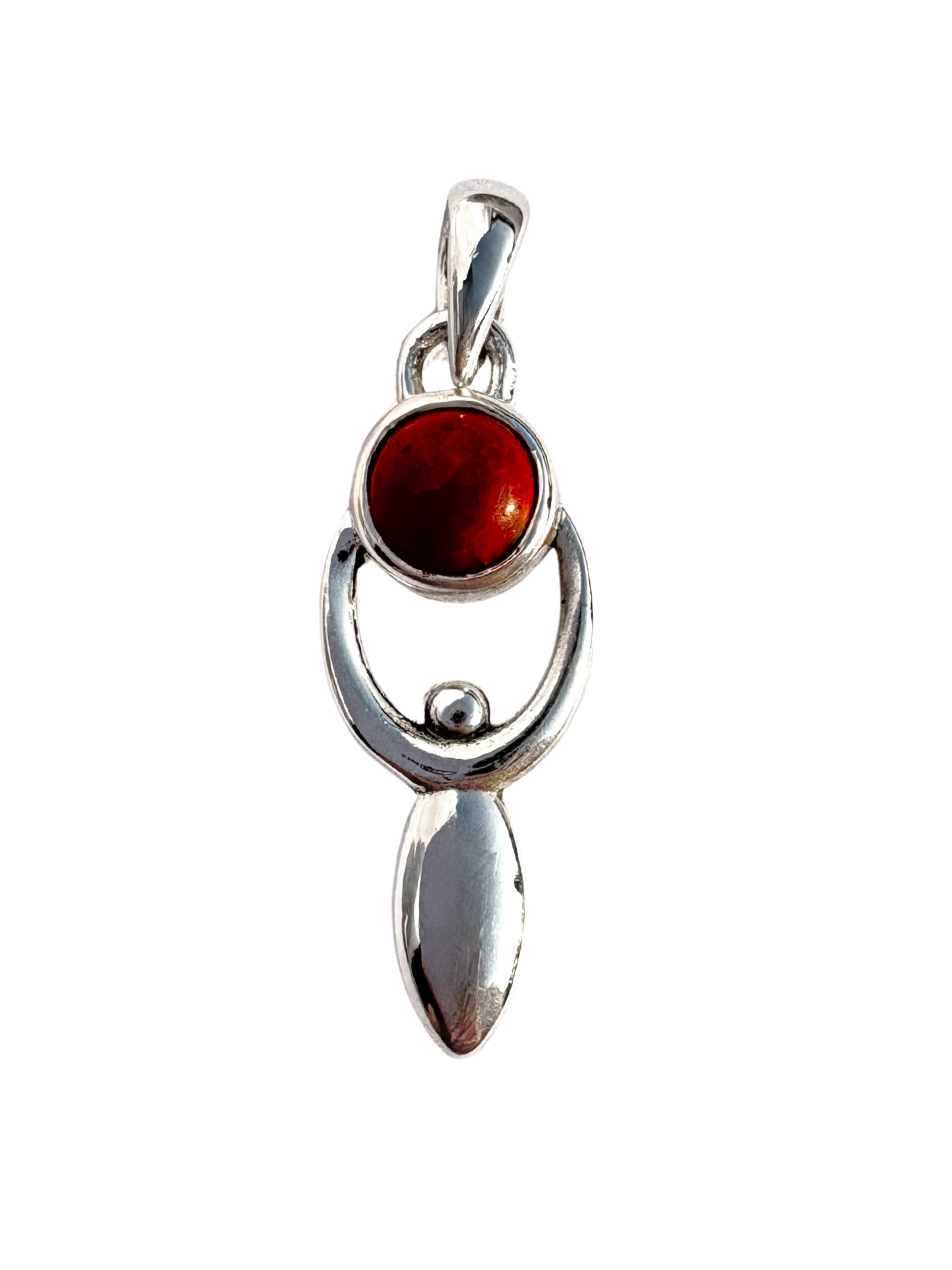 ciondolo in argento 925 con pietre natutrali, pietra diaspro rosso, simbolo dea madre. giunquilla gioielli per il sacro femminile. simbolismo femminile. pietra rainbow moonstone
